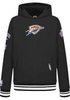 PRO STANDARD OKLAHOMA CITY THUNDER YOUTH BLACK RETRO CLASSICS LONG SLEEVE HOODIE